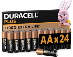Duracell Plus Power AA - Alkaline Batterijen - Tot 100% langere levensduur - 24-pack (24 stuks)