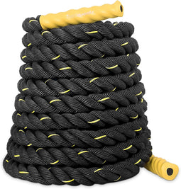 Battle Rope 9 meter Geel - Trainingstouw voor Crossfit en Krachttraining