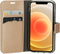 Mobiparts iPhone 12 Mini - Wallet Case - Saffiano motief - Koper