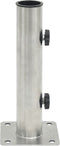 vidaXL - Parasolvoet - voor - Ø38/48 - mm - stok - staal - zilverkleurig