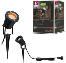 Paulmann - LED-tuinspot - Insectvriendelijk 2200K 4,3W 320lm IP65 Zwart Metaal (1 stuk)