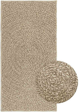 vidaXL - Vloerkleed - ZIZUR - beige - binnen - en - buiten - 60x110 - cm - jute - look