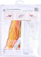 Thea Gouverneur - Borduurpakket met telpatroon - 437 - Voorgesorteerde DMC Garens - Oost-Indische Kers Vlinder - Linnen - 29 cm x 18 cm - DIY Kit