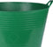 Excellent Houseware Flexibele emmer - 2x - donkergroen - 40 liter - kunststof - 45 x 37 cm
