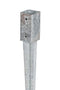 Tuindeco - Paalhouder met punt 7,1x7,1x75 cm Tuindeco