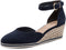 Tamaris Espadrilles - Platte sandalen - Klittenbandsluiting - Blauw - Maat 40