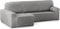 Hoes voor chaise longue met korte armleuning links Eysa ROC Lichtgrijs 180 x 120 x 360 cm