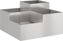 vidaXL - Tuin - Plantbak - 80x80x48 - cm - Weerbestendig - Staal