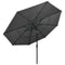 Parasol 3-laags met aluminium paal 3,5 m antracietkleurig