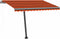 vidaXL - Luifel - vrijstaand - automatisch - 300x250 - cm - oranje - en - bruin
