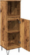 vidaXL - Badkamerkast - 30x30x100 - cm - bewerkt - hout - oud - houtkleurig
