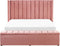 NOYERS - Tweepersoonsbed - Roze - 160 x 200 cm - Fluweel