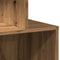 vidaXL - Nachtkastjes - 2 - st - 35x35x55cm - bewerkt - hout - artisanaal - eikenkleur