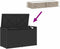 vidaXL - Opbergbank - met - kussen - voor - buiten - 100 - cm - poly - rattan - zwart
