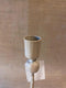 Kandelaar Iron Beige 8x8x30cm.