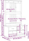 vidaXL - Halboom - SANDENS - 87x40x159,5 - cm - massief - grenenhout