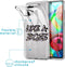 iMoshion Hoesje Geschikt voor Samsung Galaxy A71 Hoesje Siliconen - iMoshion Design hoesje - Zwart / Transparant / Paars / Like A Boss Leopard