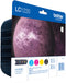 Brother LC-1220 - Inktcartridge - Voordeelverpakking 4 stuks - Kleur