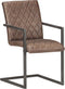 vidaXL - Eetkamerstoelen - 2 - st - echt - leer - bruin
