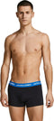 JACK&JONES JACHUEY TRUNKS - Heren Onderbroek - 5-pack - Zwart met blauw (5 stuks)