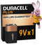 Duracell Plus 100 - 9V Alkaline Batterij - Lange levensduur - Zwart