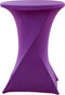 Statafelrok paars 80 cm - partytafel - Alora tafelrok voor statafel - Statafelhoes - Bruiloft - Cocktailparty - Stretch Rok