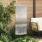 Tuin Privacy Screen Bloemen Zilver 50 x 140 cm Roestvrij staal