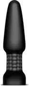 b-Vibe - Vibrerende buttplug met rotatie - Zwart/Blauw