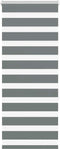 vidaXL - Zebra - rolgordijn - 55x150 - cm - stofbreedte - 50,9 - cm - donkergrijs