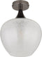 MAXY Plafondlamp - Ø24CM - E27 1-Lichts - Zwart