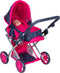 Basic MY BEAUTIF - 3in1 Poppenwagen - Buggy Kinderwagen met Draagtas - Kleurenmix blauw roze