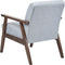 ASNES - Fauteuil - Lichtgrijs - Polyester