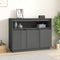 vidaXL - Dressoir - 104,5x34x80 - cm - massief - grenenhout - grijs