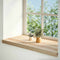 vidaXL - Vensterbanken - 2 - st - onbehandeld - 90x40x2 - cm - massief - eikenhout