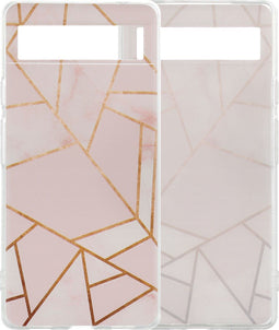 imoshion Hoesje Geschikt voor Google Pixel 6a Hoesje Siliconen - imoshion Design hoesje - Meerkleurig / Pink Graphic