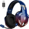 PHOINIKAS G2000 Max - Draadloze Gaming Headset - 2.4GHz met microfoon - 7.1 Surroundgeluid - Verblindend blauw