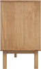 vidaXL - Dressoir - OTTA - 114x43x73,5 - cm - massief - grenenhout - bruin - en - wit