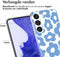 iMoshion Hoesje Geschikt voor Samsung Galaxy S23 Plus Hoesje Siliconen - iMoshion Design hoesje - Blauw / Retro Blue Flowers
