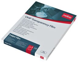 Nobo - Overheadprojector transparanten voor inkjetprinters 50 stuks | Doos a 50 vel | 10 stuks
