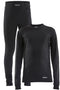 Craft Core Dry Baselayer - Thermoset Kids - Warm ademend shirt en broek - Zwart - Maat 146