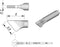 JBC Tools C105112 Soldeerpunt Mesvorm, recht Grootte soldeerpunt 0.3 mm Inhoud: 1 stuk(s)