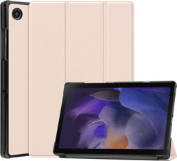 imoshion Tablet Hoes Geschikt voor Samsung Galaxy Tab A8 (2021/2022) - imoshion Trifold Bookcase - Beige /Beige