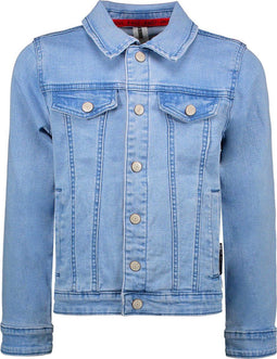 B. Nosy B.Yourself - Meisjes Jas - Denim met gekleurde tekst - Maat 116
