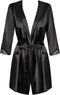 Obsessive - Satinia Kimono Zwart S/M