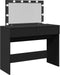 vidaXL - Kaptafel - met - LED-verlichting - 100x40x120 - cm - zwart