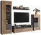 Furnilux Freno - Woonkamercombinatie - Tijdloos design - Grijs Eiken - 40x290x195cm
