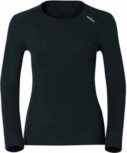 Odlo Warm Shirt L/S Crew W Sportshirt - Maat M - Vrouwen - zwart