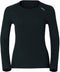 Odlo Warm Shirt L/S Crew W Sportshirt - Maat M - Vrouwen - zwart