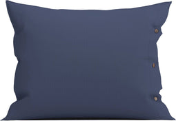 Yellow Kussensloop Percale - Kussenhoes van 60x70 cm - 1 stuk - 100% Katoen-Perkal - Blauw