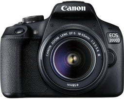 Canon EOS 2000D - DSLR camera - 24,1Mpx - 18-55mm f/3.5-5.6 IS II - Zwart